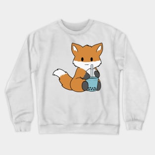 Bubble Tea Fox Crewneck Sweatshirt